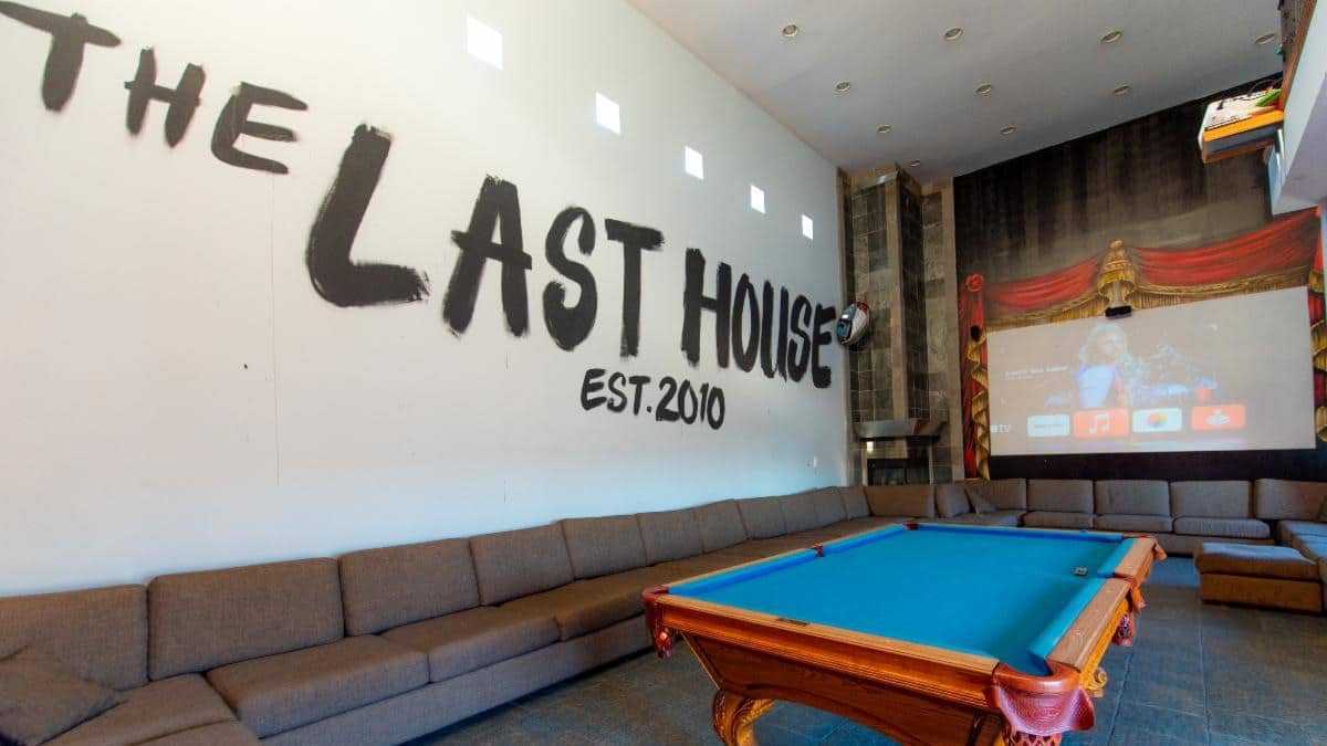The Last House Sober Living Group Room.